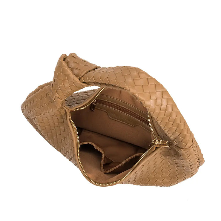 Brigitte Khaki Recycled Vegan Shoulder Bag