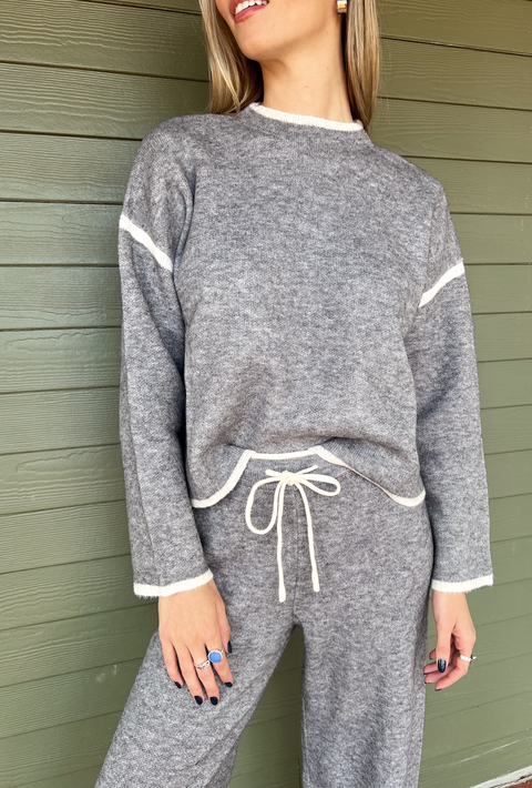 Cozy Combo Set Sweater Grey