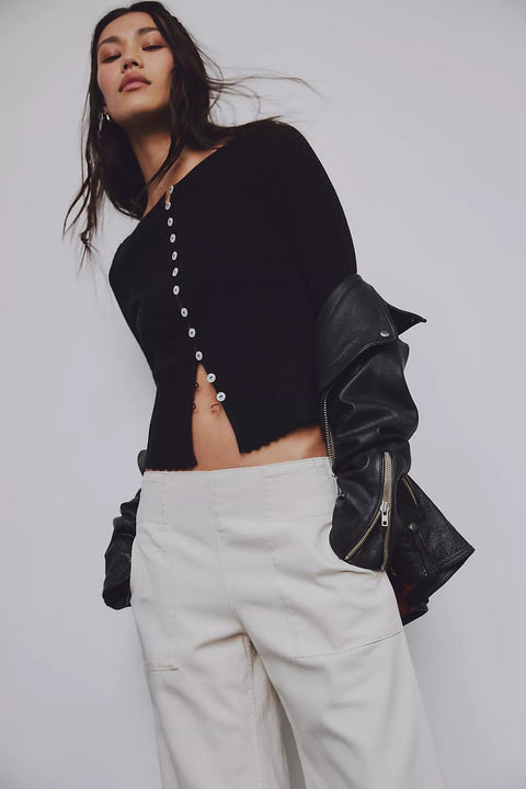 Tilly Long-Sleeve Cardi Black
