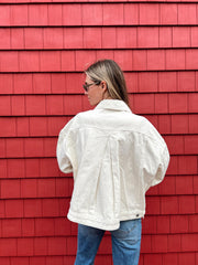 Drive On Denim Jacket - Cream