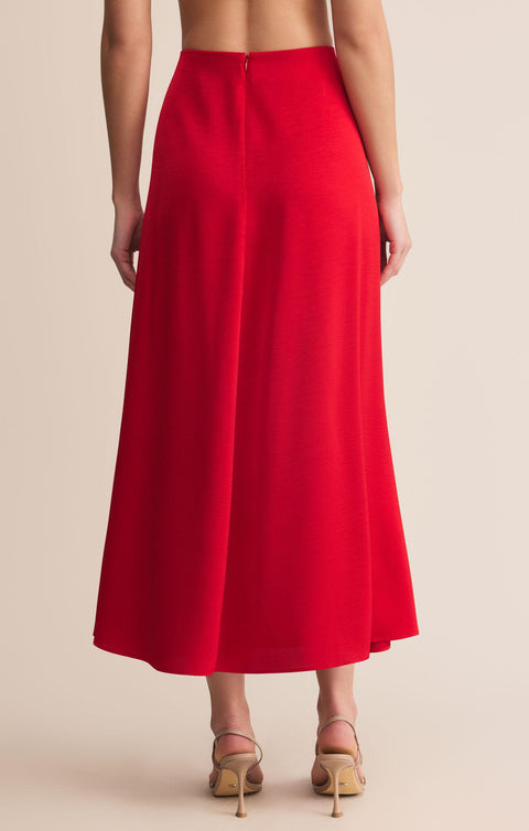 Northpointe Midi Skirt- Red
