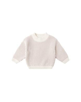 The Relaxed Knit Sweater - Lilac