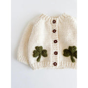 Clover Cardigan Baby Kids Shamrock Knit