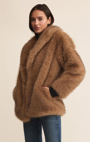 LOGAN FAUX FUR COAT