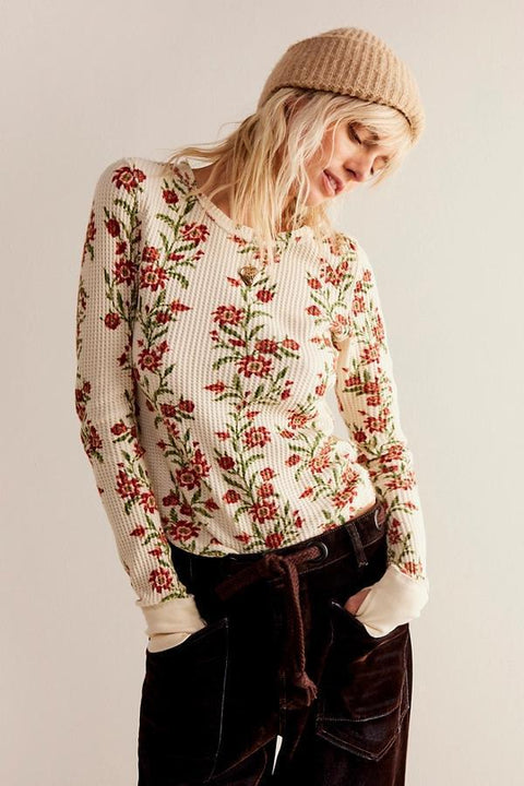 Pretty Little Thermal - Sand Floral