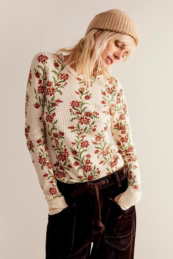Pretty Little Thermal - Sand Floral