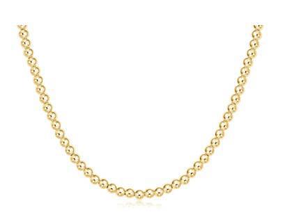 E. Newton 17" Choker Classic Gold 4mm Bead
