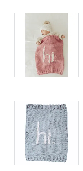 Hi Baby Blanket