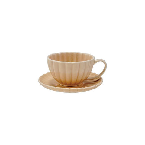 10 oz. Stoneware Ribbed Mug