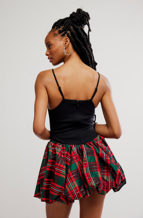 TINSEL KISS PLAID MINI