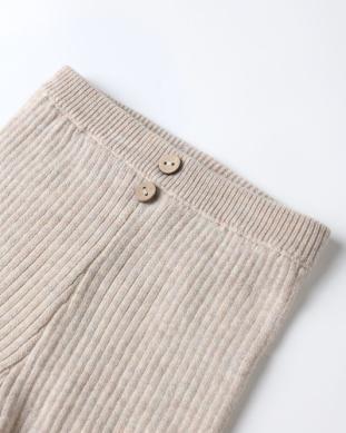 Rib Knit Leggings - Heathered Oatmeal