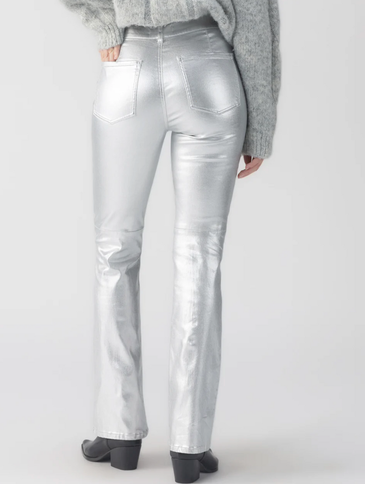 Metallic Hayden Bootcut Standard Rise Pant Silver