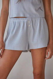The Pointelle Ribbed Shorts