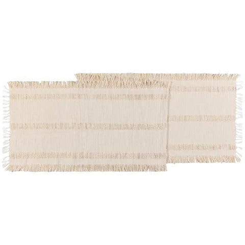 Ravel Table Runner - Ivory
