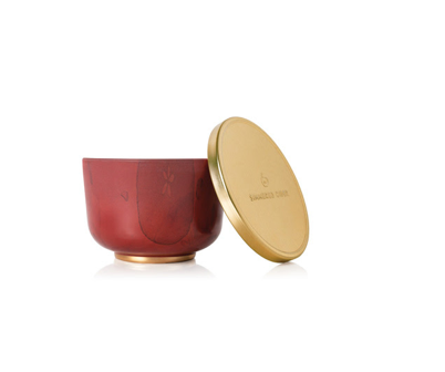 Simmered Cider Poured Candle Tin, Gold Lid