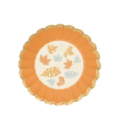 Gilded Harvest Salad Plate 8" 8/pkg Gold Foil