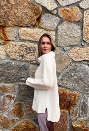 LARK: CABLE TURTLENECK SWEATER