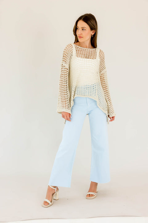 Beach Bash Cover Up Knit Natural