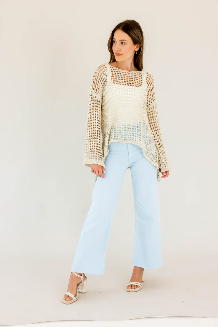 Beach Bash Cover Up Knit Natural
