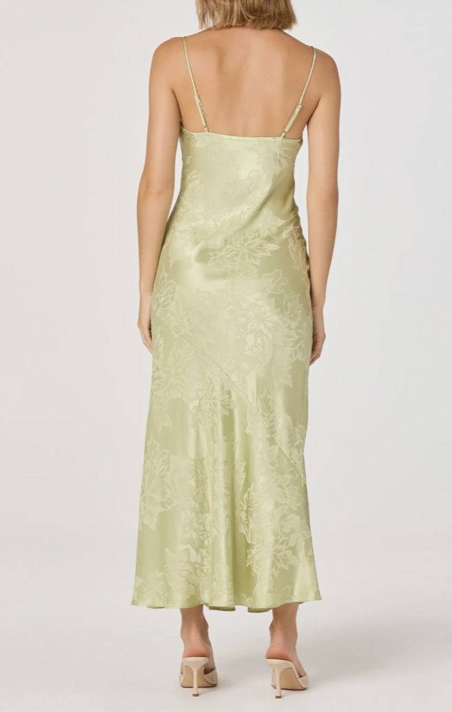 tyla green dress Size:US 14 / EU 47 Nom de Plume elongated silhouette SootiSyahi 'Musterd Garden' Cotton