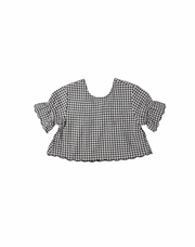 The Francie Blouse - Black Gingham