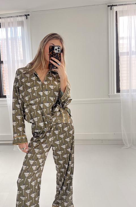Overslept PJ Set - Extra Dirty Martini