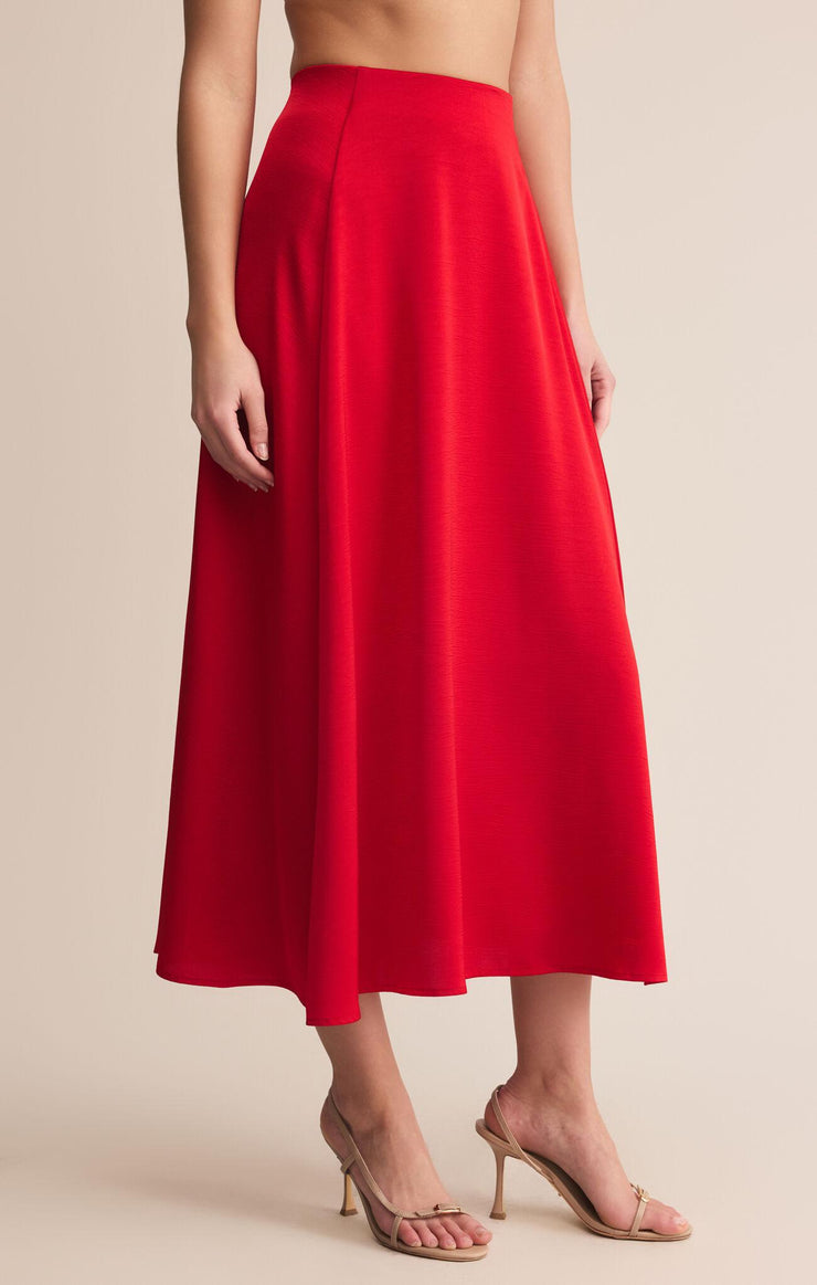 Northpointe Midi Skirt- Red