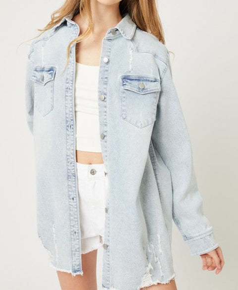 Gone Country Denim Shacket