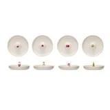 Stoneware Dish w/ Holiday Figure Center