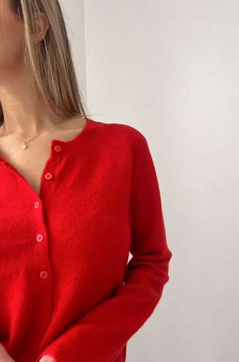 Medina Cardigan - Red