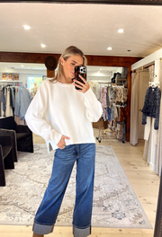 Spring Street Pullover - Optic White