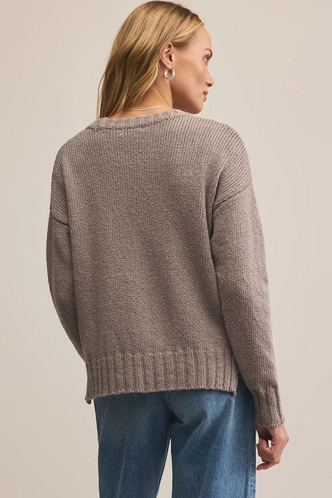 Beck Textured Sweater - Light Tavern
