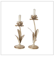 Small Metal Flower Taper Holder
