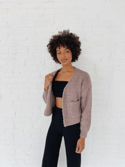 A Fuzzy Cropped Cardi - ShopTheCue