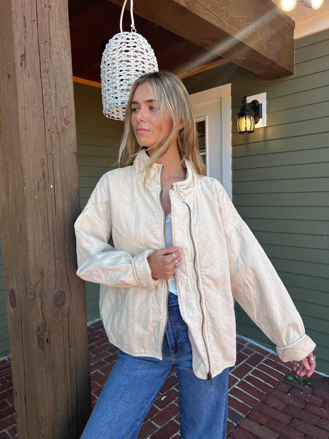 Eclipse Denim Jacket - Tan