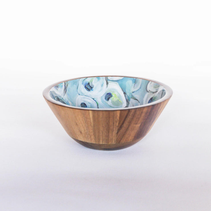 Wooden Oyster Bowl, Medium 8x3 Ebb and Flow