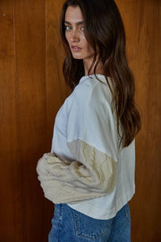 Fairmont Cable Knit Sleeve Pullover