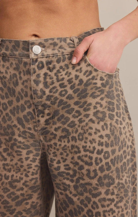 Marli Denim Leopard Pant