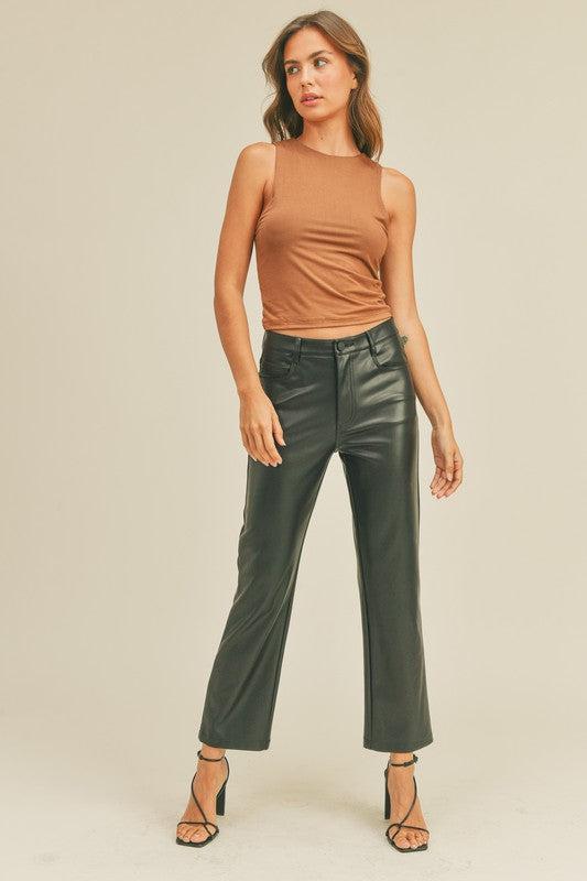 The City View Faux Leather Pants