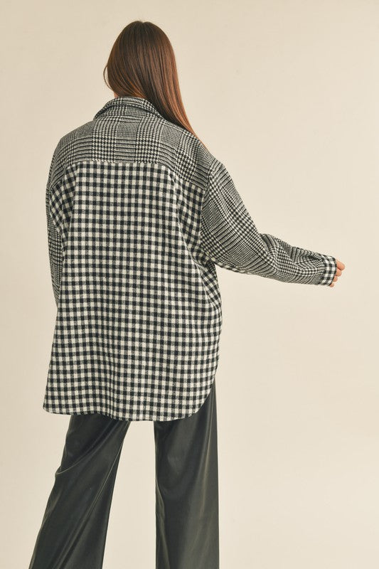 Gingham What They Want Shacket