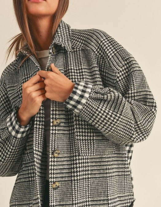 Gingham What They Want Shacket