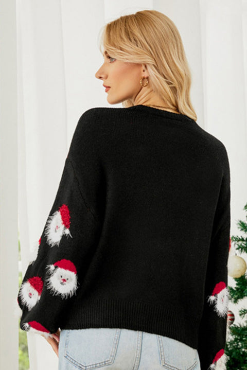 Santa Claus Sweater - Black