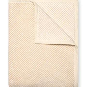 Harborview Herringbone Cream Blanket