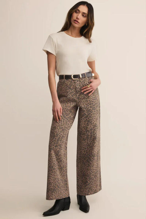 Marli Denim Leopard Pant