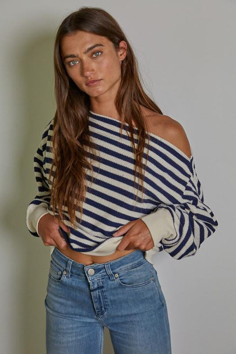 Jaiden Stripped Pullover Sweater