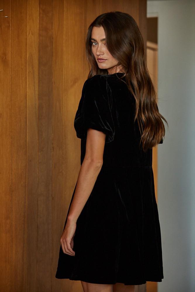 Velvet Bow Sparkle Mini - Black