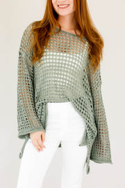 Beach Bash Cover Up Knit Green