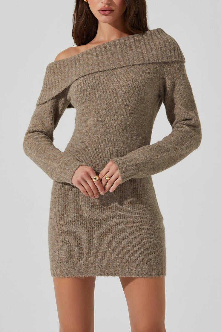 Leya sweater dress Taupe