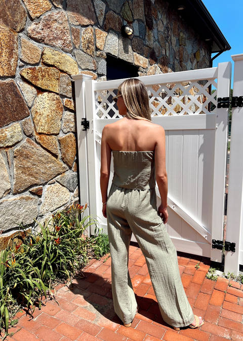 Violet Set Bottom - Army Green