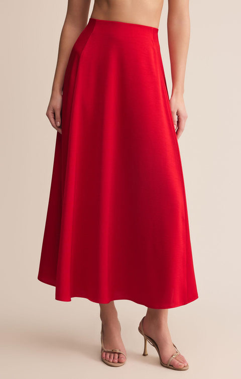 Northpointe Midi Skirt- Red